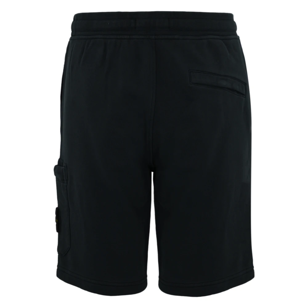 Stone Island Blauwe Katoenen Bermuda Shorts Blue Heren