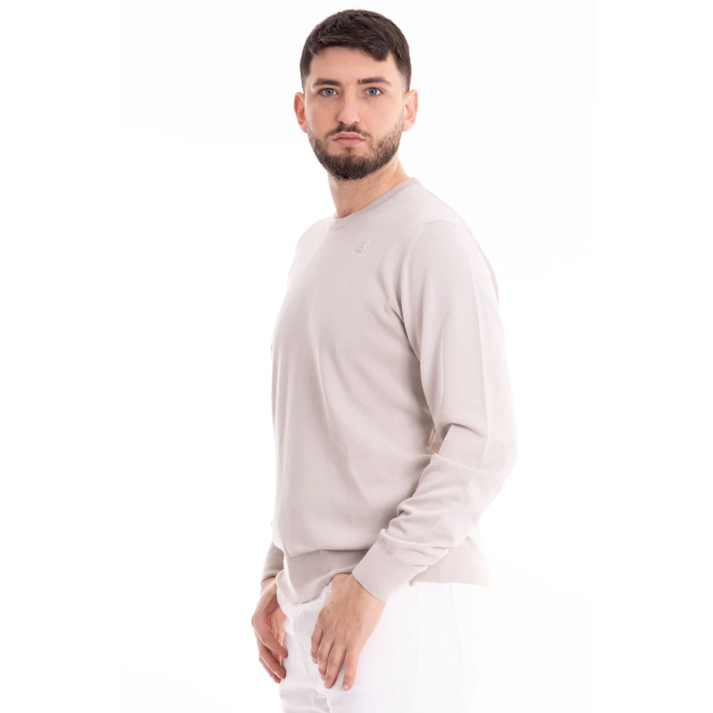 K-way Katoenen Heren Trui Sebastian Stijl Beige Heren