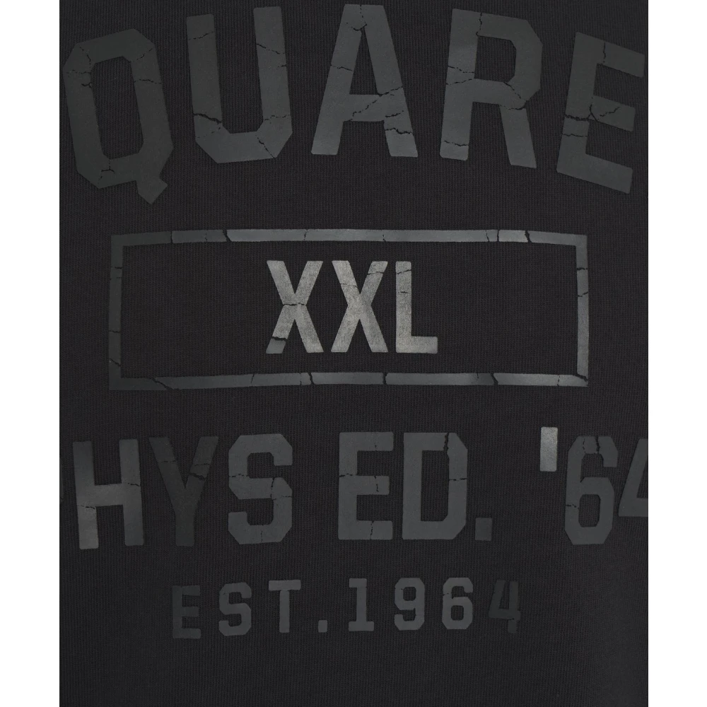 Dsquared2 Zwart Logo T-Shirt Stijlvolle Casual Kleding Black Heren