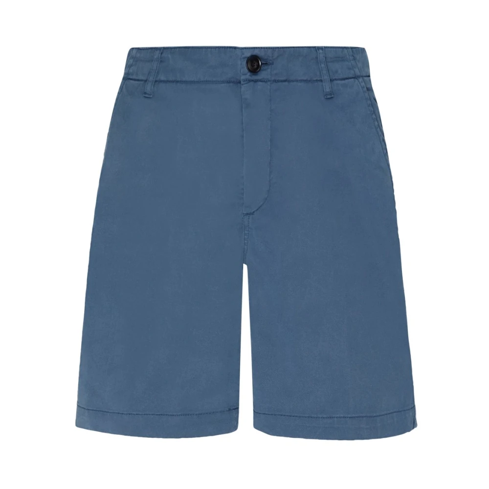 Vilebrequin Homme Bleu Shorts, Taille: W36 Bermuda Gabardine En Tencel
