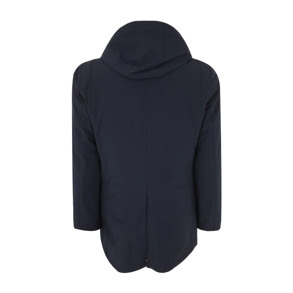 People of Shibuya Hachiko Hoodie met Gewatteerde Jas Binnenin Blue Heren