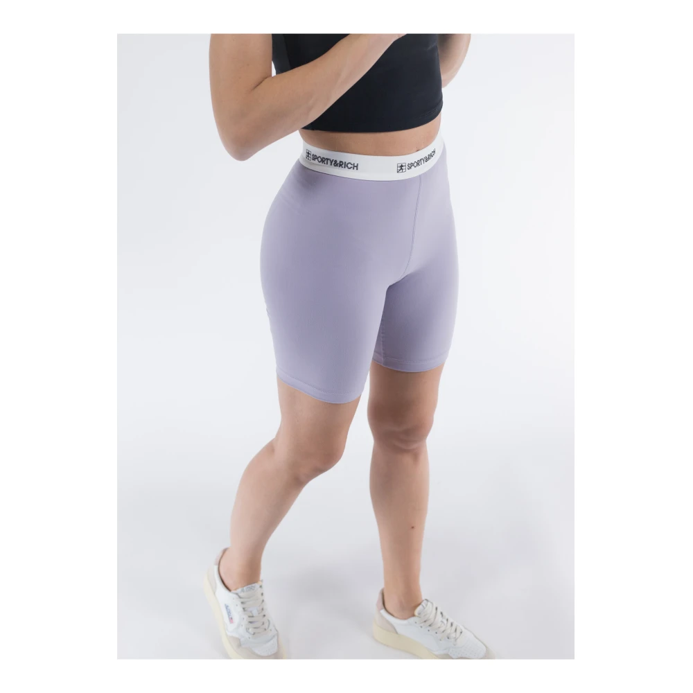 Sporty & Rich Sporty Biker Shorts Purple Dames