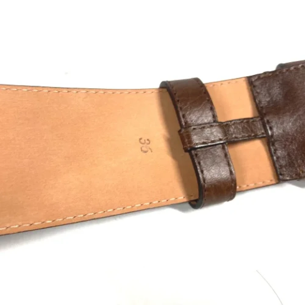 Louis Vuitton Vintage Pre-owned Leather belts Brown Dames