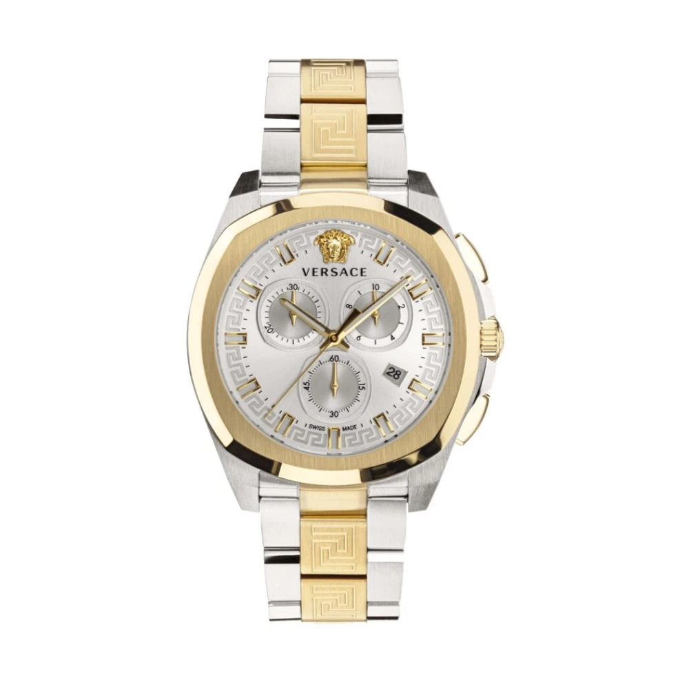 Versace Yellow Watches, Male, One Size, Chrono Geo Bicolor Watch