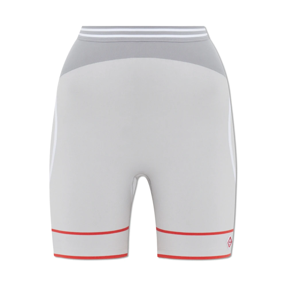 Casablanca Korte legging met logopatch Gray Dames