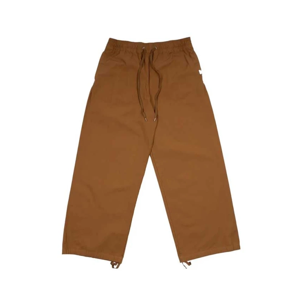 Mihara Yasuhiro Wijde Bruine Broek met Relaxte Pasvorm Brown Heren