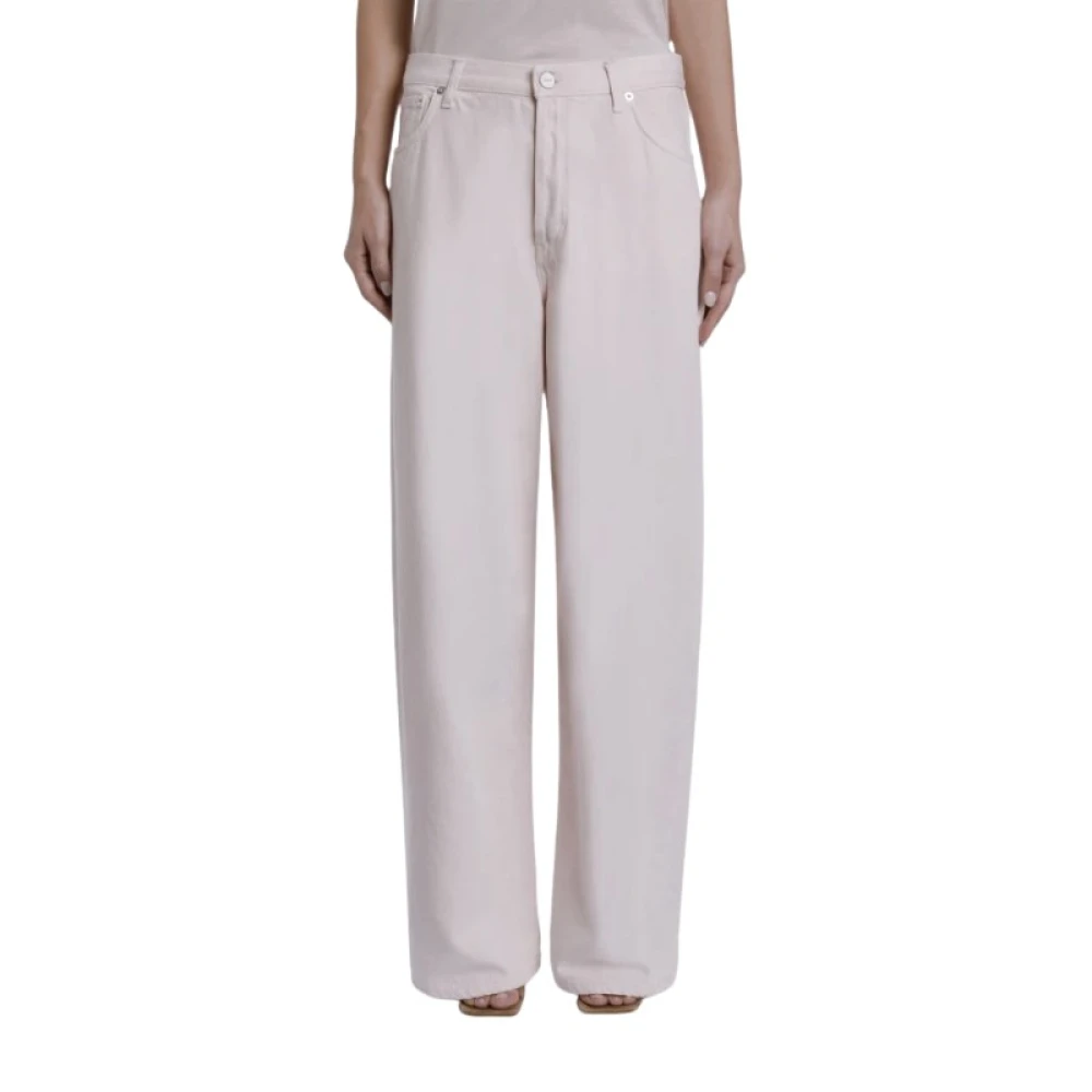 Dondup Women's White Jeans Dakota - Straight Fit Jeans - W27 - Jeans