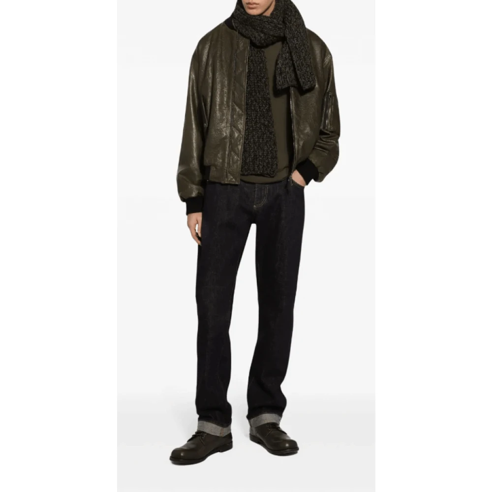 Dolce & Gabbana Navy Blue Logo Tag Jeans Blue Heren