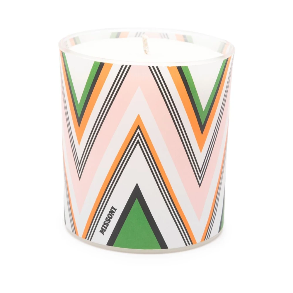 Missoni Home Chevron Print Keramische Kaars met Bloemige Noten Multicolor Dames
