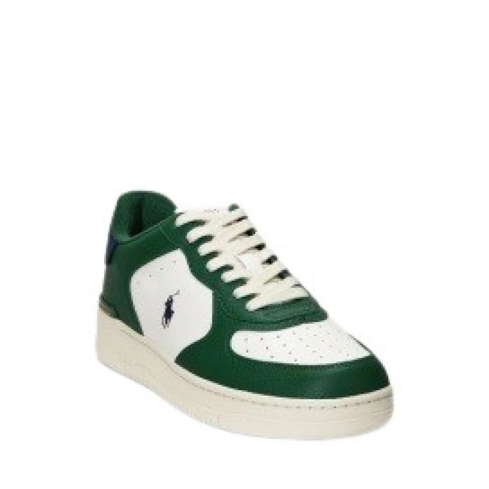 Grønn Masters Court Skinn Sneakers