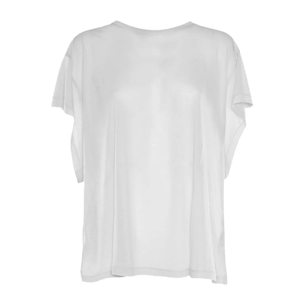 Dondup Casual Katoenen T-Shirt White Dames