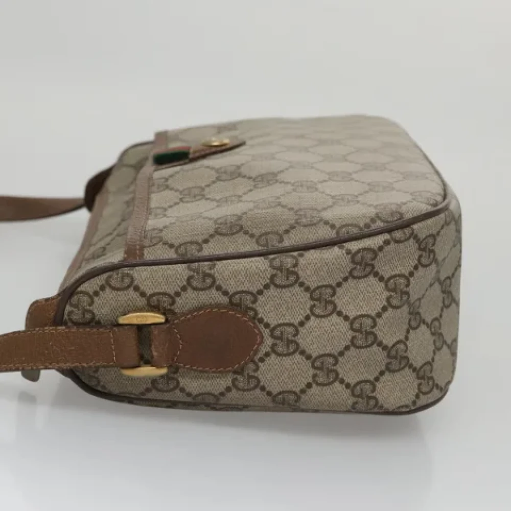 Gucci Vintage Pre-owned Leather gucci-bags Beige Dames