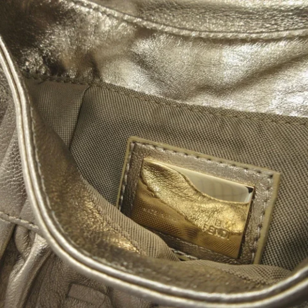 Fendi Vintage Pre-owned Leather fendi-bags Yellow Dames