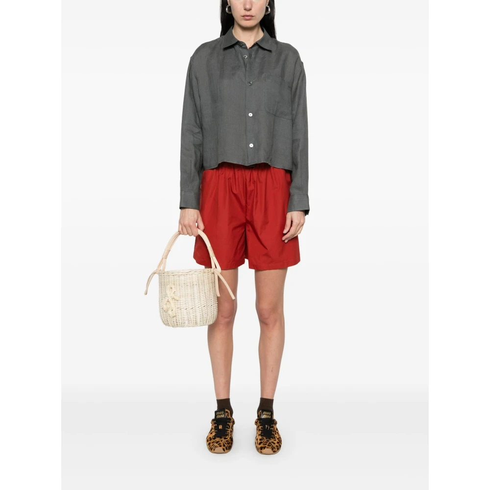 A.p.c. Sophie Linnen Overhemd Gray Dames