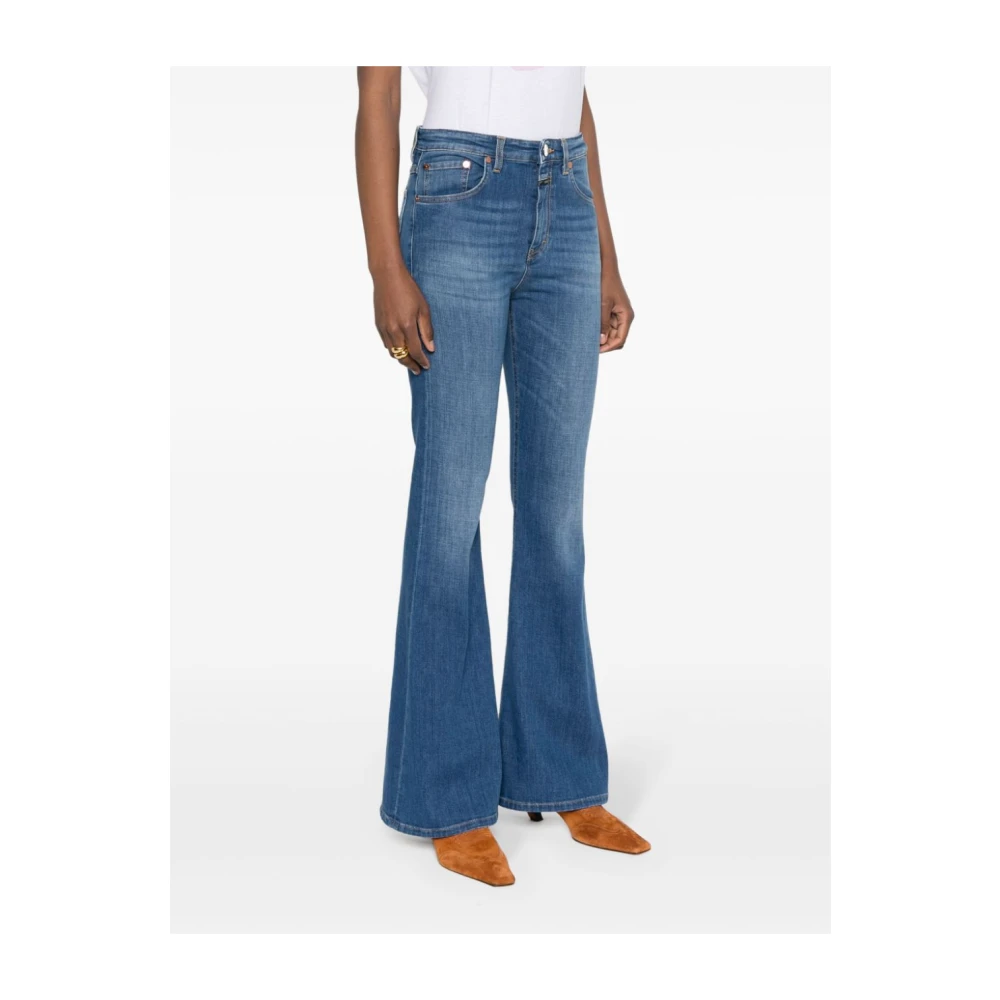closed Blauwe Flared Jeans Blue Dames