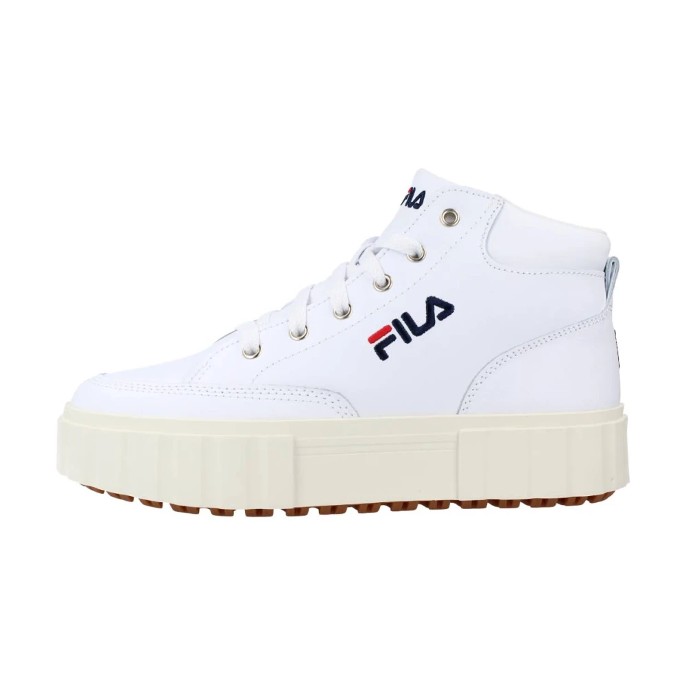 Fila Women's White Sandblast Mid Trainers - Sneakers - 6 Uk - Shoes