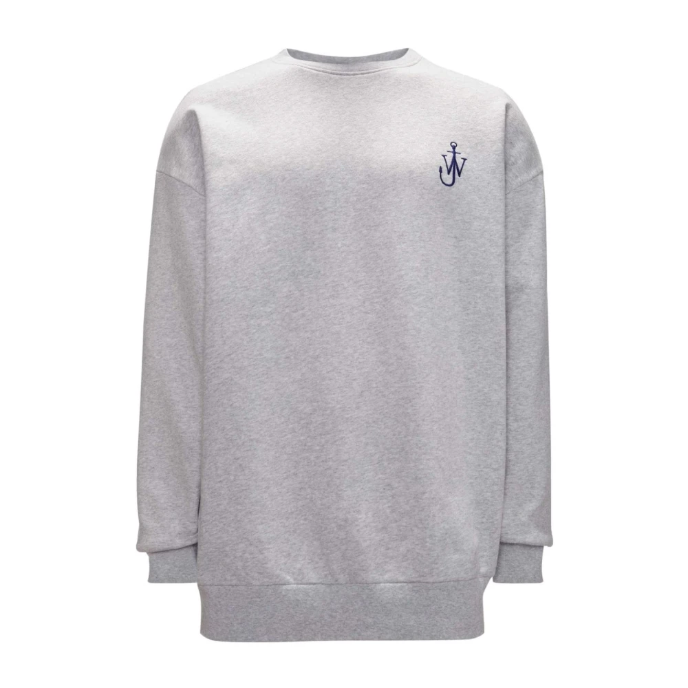 Jw Anderson Men's Gray Cotton Jumper With Anchor Logo - Sweatshirts - L - Sweatshirts & Hoodies