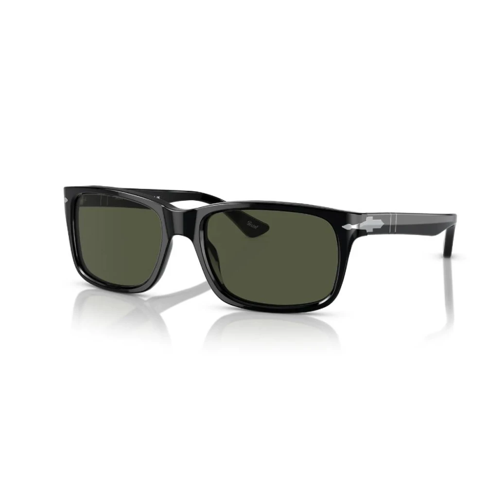 Persol Man Sunglass PO3048S - Frame color: Black, Lens color: Green - Image 5