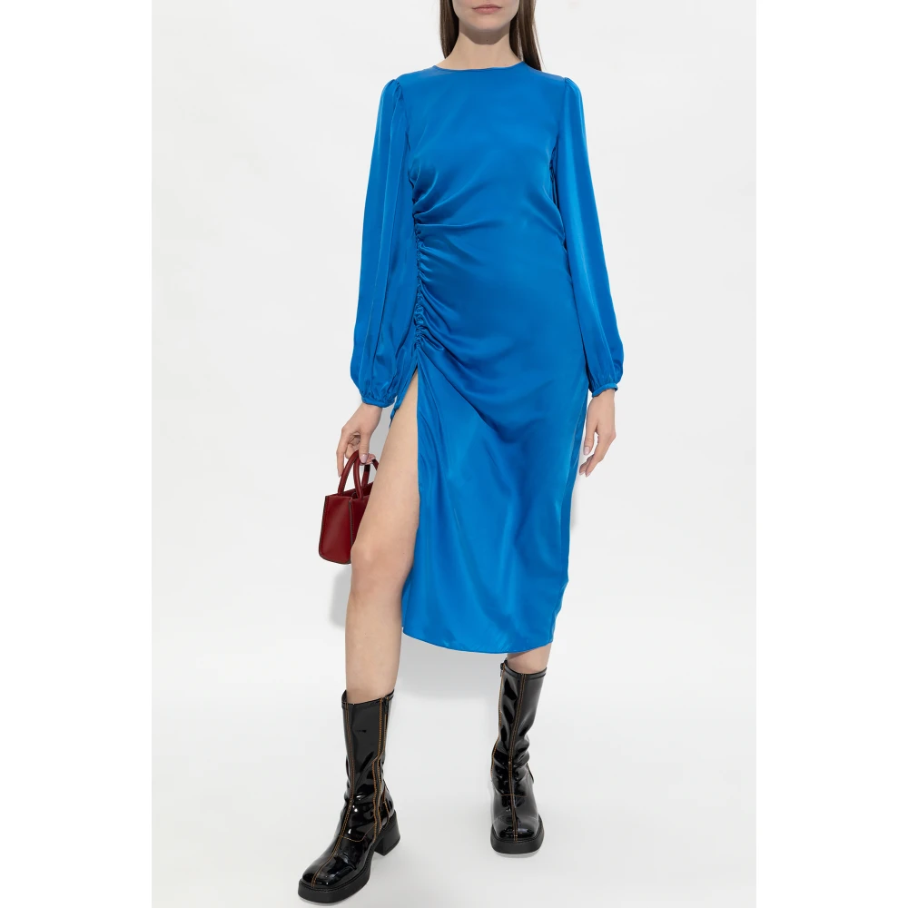 Samsøe Elvira Jurk Blue Dames