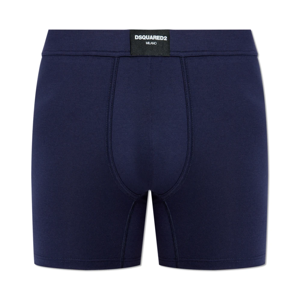 Dsquared2 Uomo Blu - Boxer Con Toppa Logo - Underwear - S
