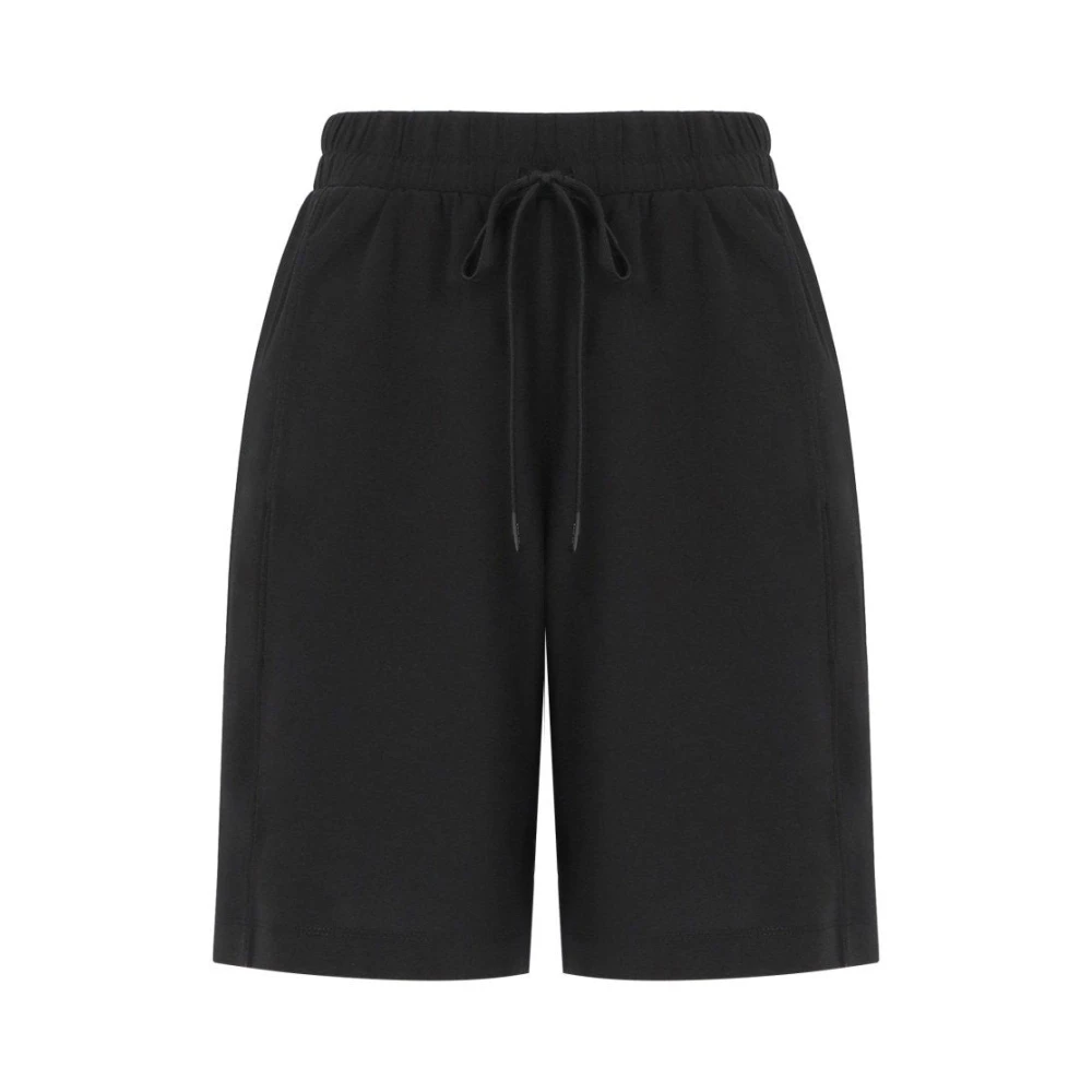 Weekend Max Mara Vrouw Zwart Korte Broeken Dames, Xs, Katoen, Salpa Bermuda Shorts