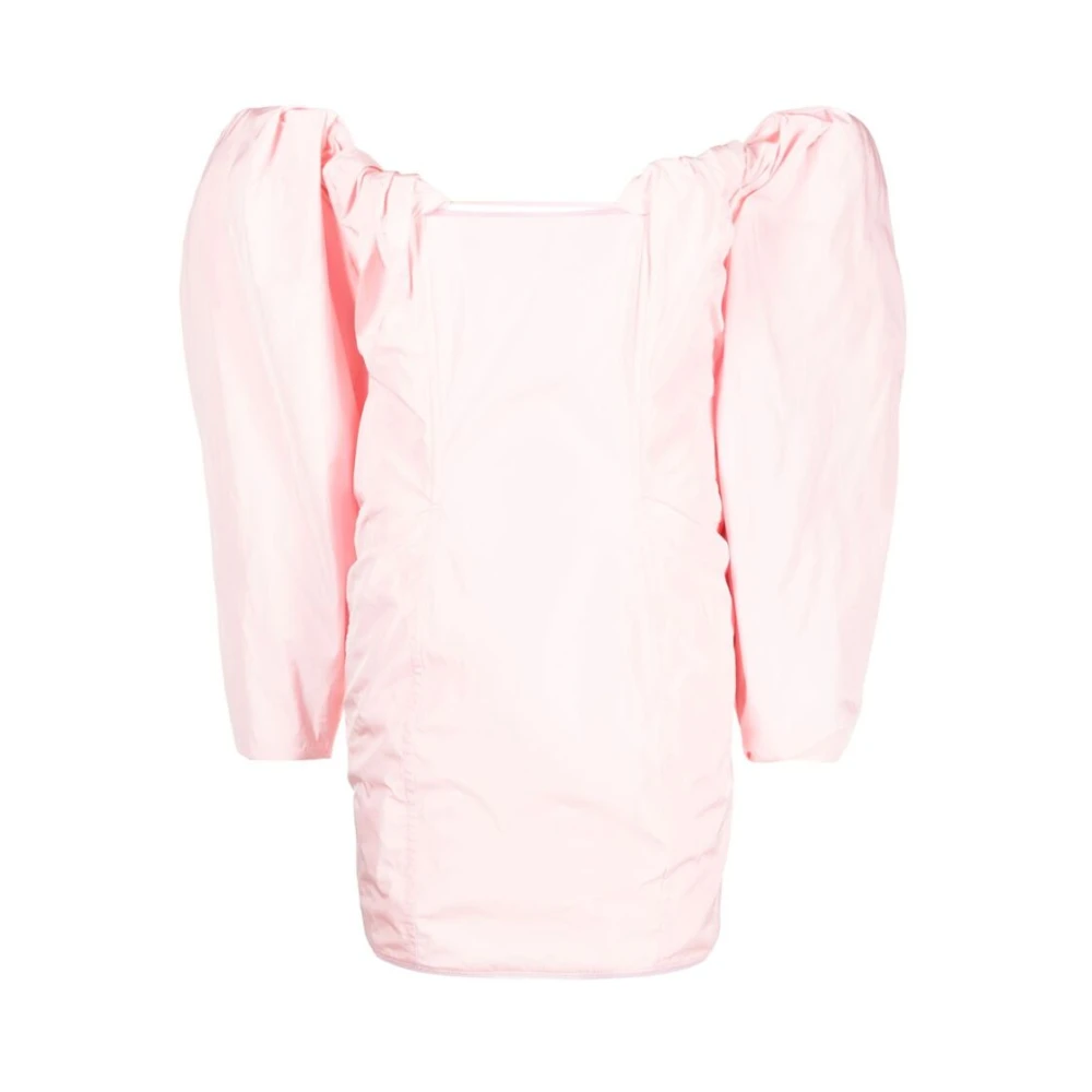 Jacquemus Lichtroze Off-Shoulder Minijurk Pink Dames