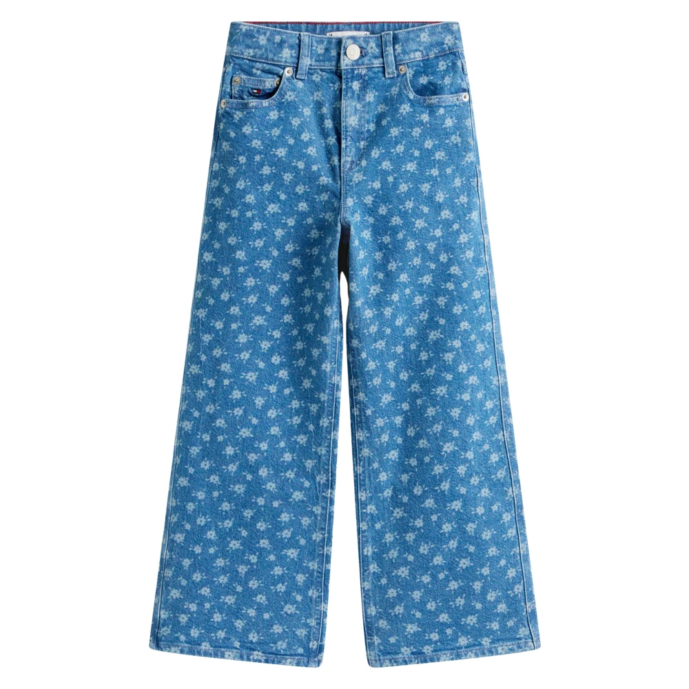 Tommy Hilfiger Girls Blue Jeans, 16 Y, Mabel Wide Leg Jeans