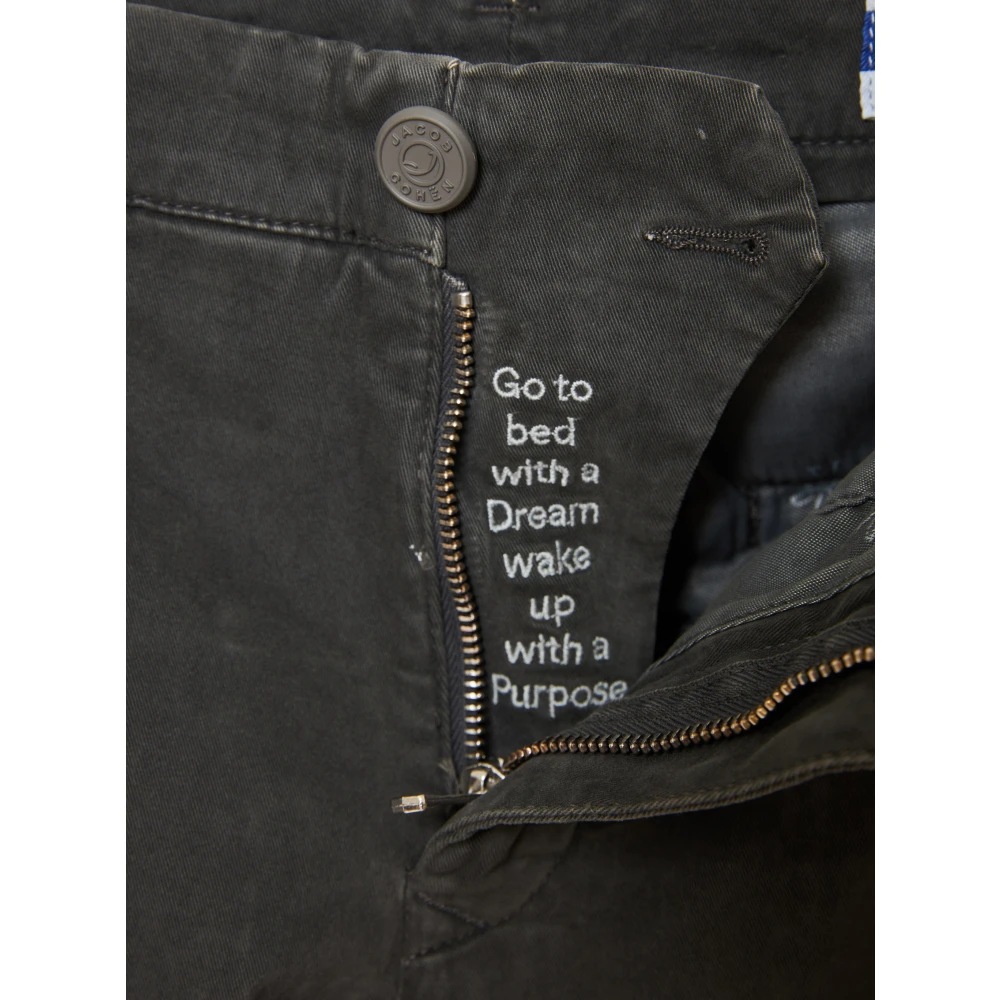 Jacob Cohën Handgemaakte Katoenen Broek Bobby Model Gray Heren