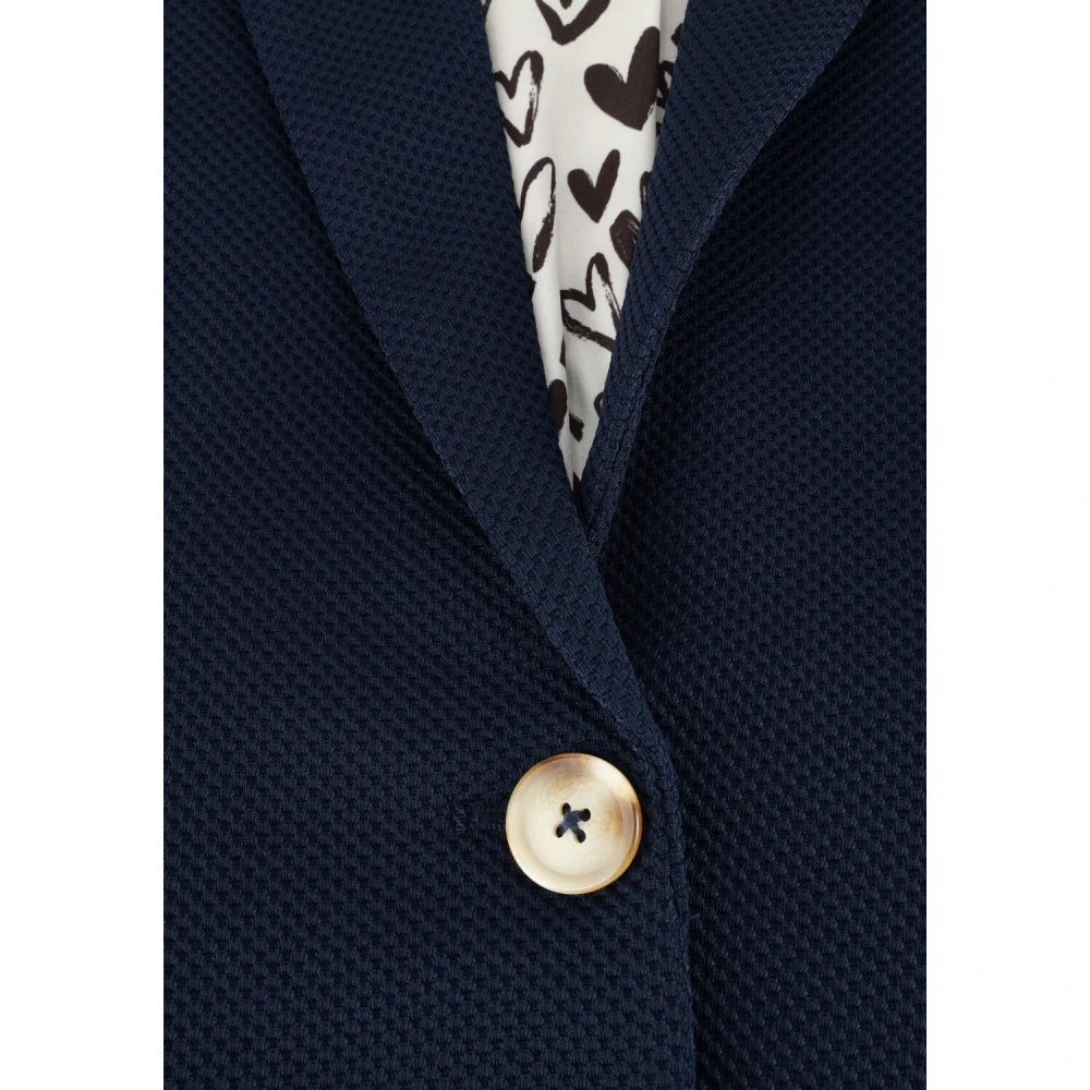 Pom Amsterdam Eternal Blue Elegant Blazer Blue Dames