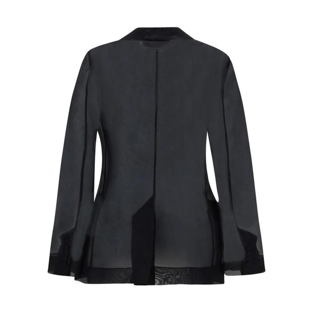 Gabriela Hearst Zijden Blazer met Monochroom Patroon Black Dames