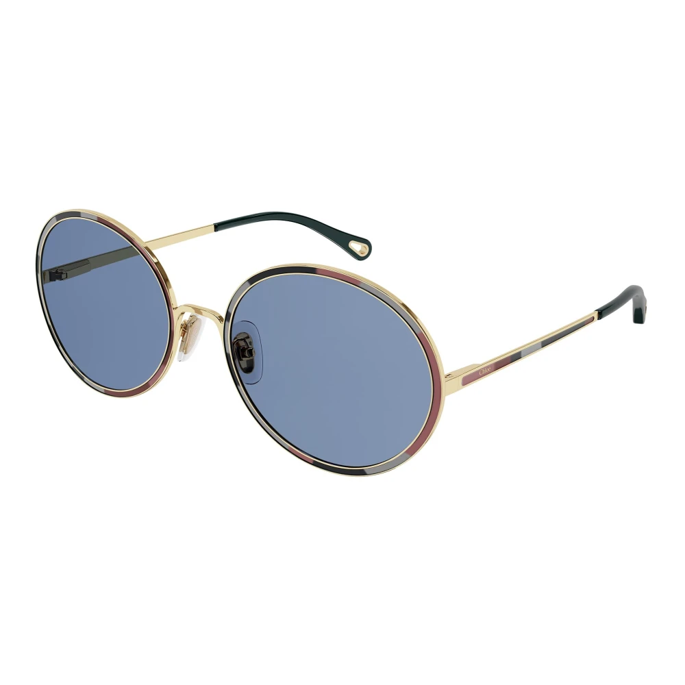 Chloé Women's Gold/Blue Shaded Sunglasses