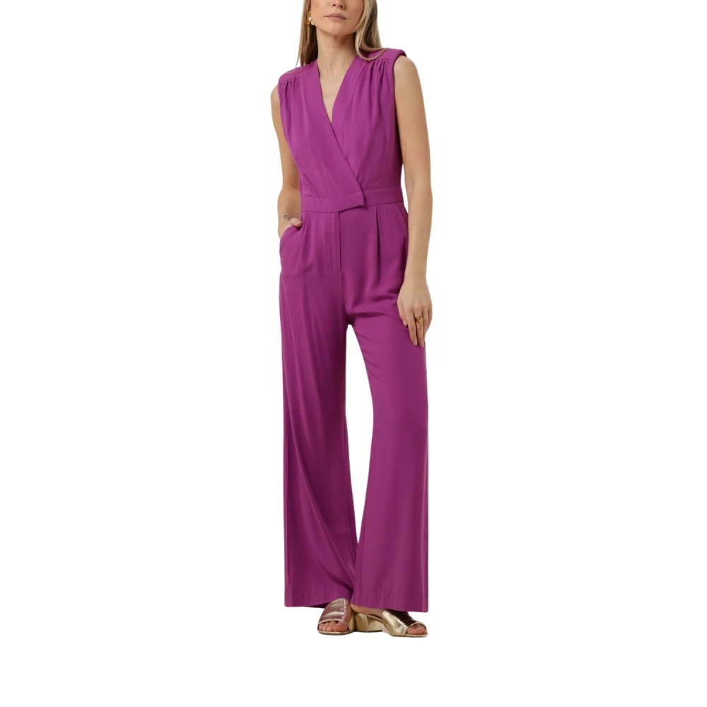 Suncoo Paarse Jumpsuit voor Trendy Gelegenheden Purple Dames