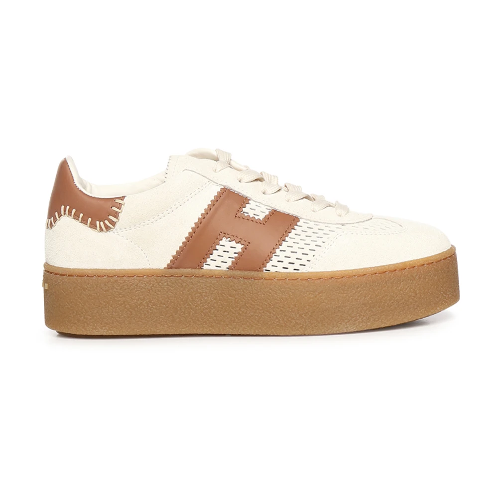 Hogan Women's Beige Sneakers, 7 Uk, Cool H698