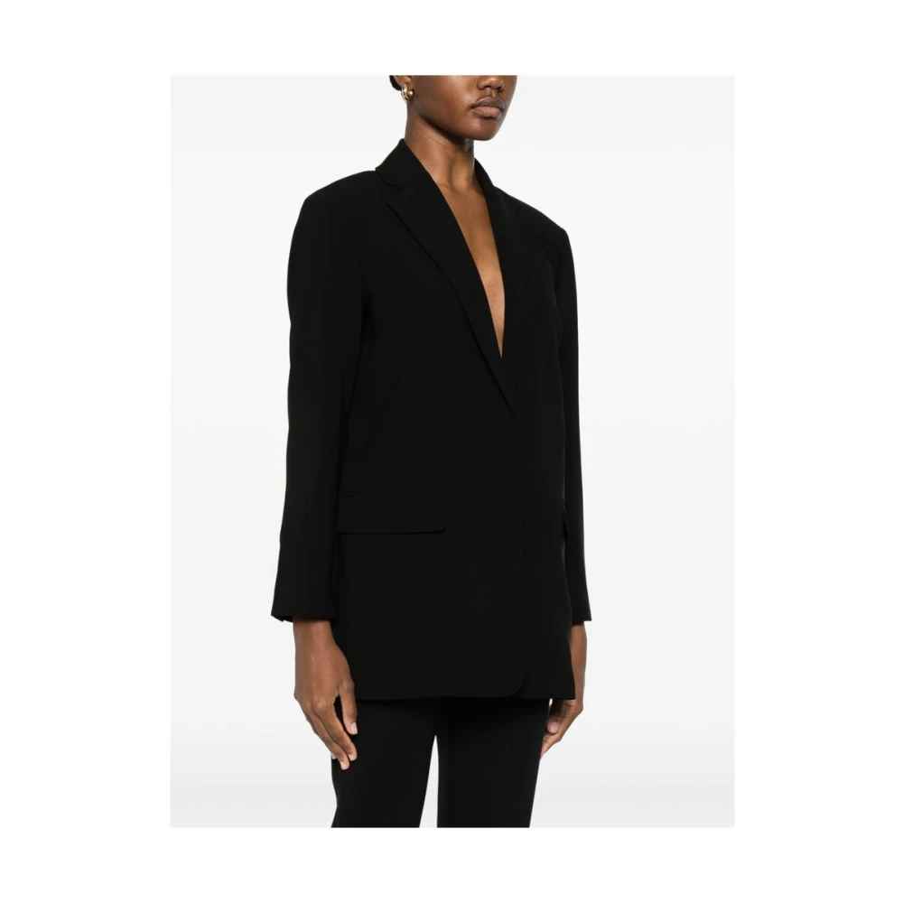 Theory Zwarte Schouderpadjas met Klepzakken Black Dames