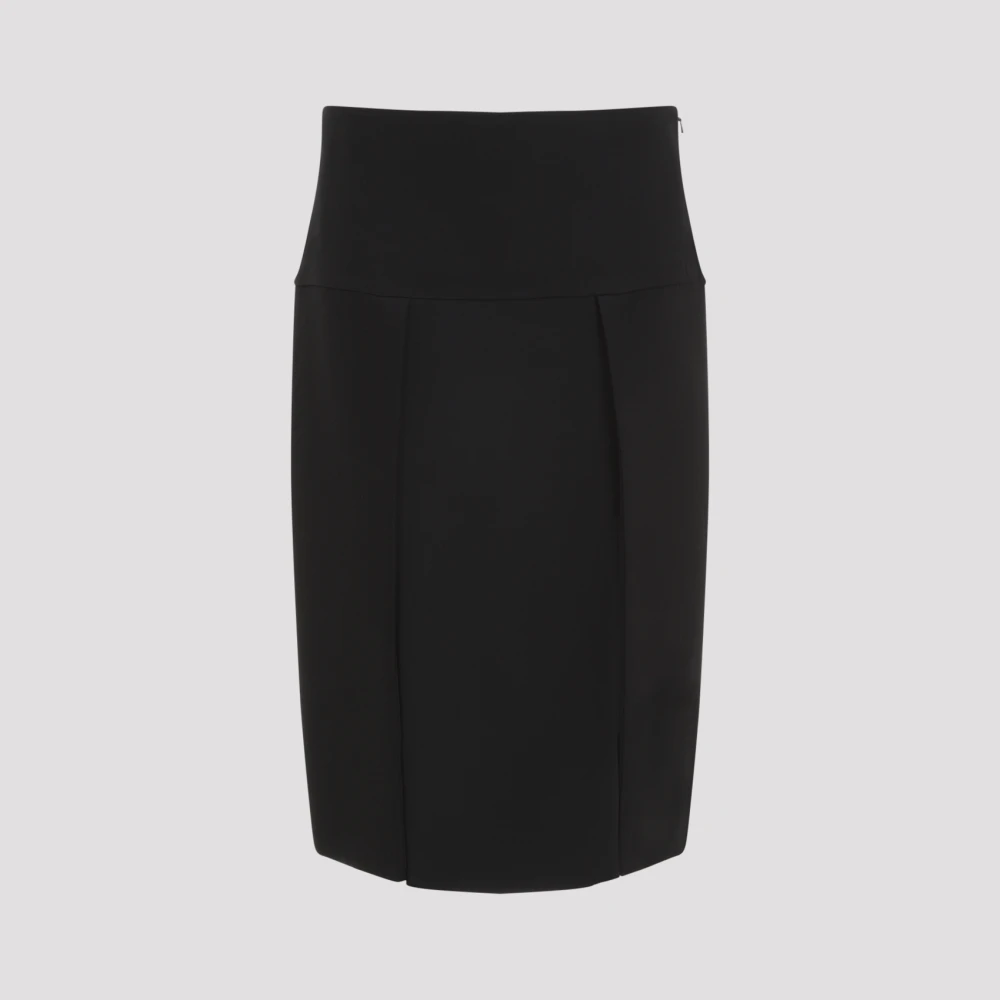 Khaite Zwarte Rok Aw24 Damesmode Black Dames