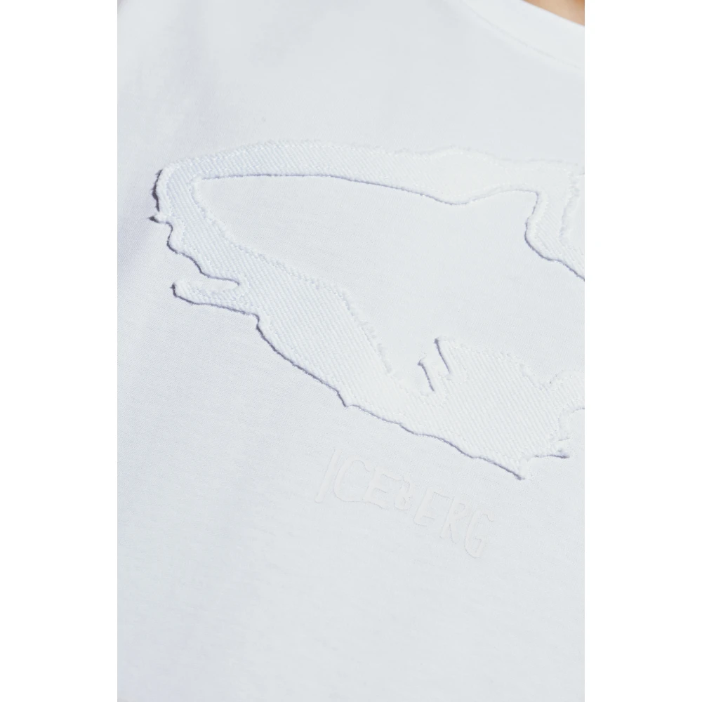 Iceberg T-shirt met logo White Heren