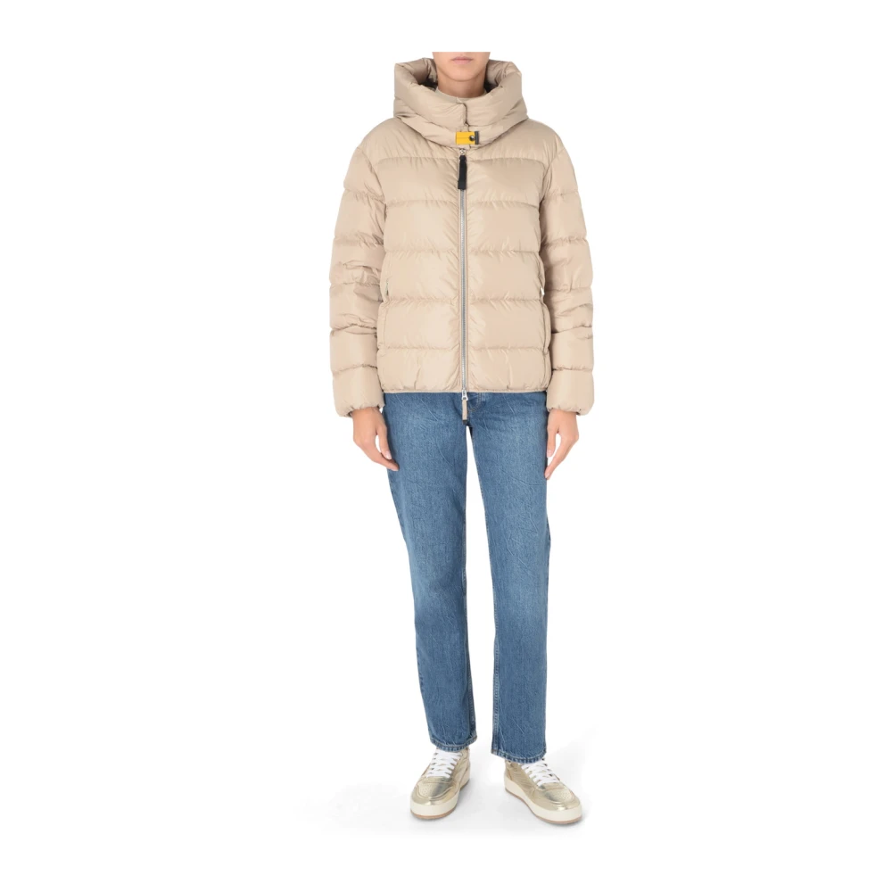 Parajumpers Beige Gewatteerde Jinny Jas Beige Dames