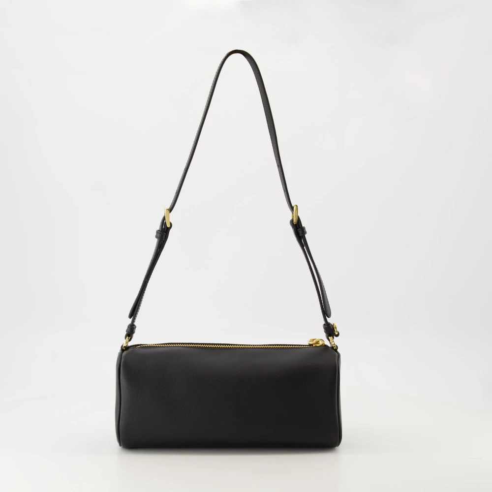 Prada Zwarte leren handtas Lente-Zomer 2025 Black Dames
