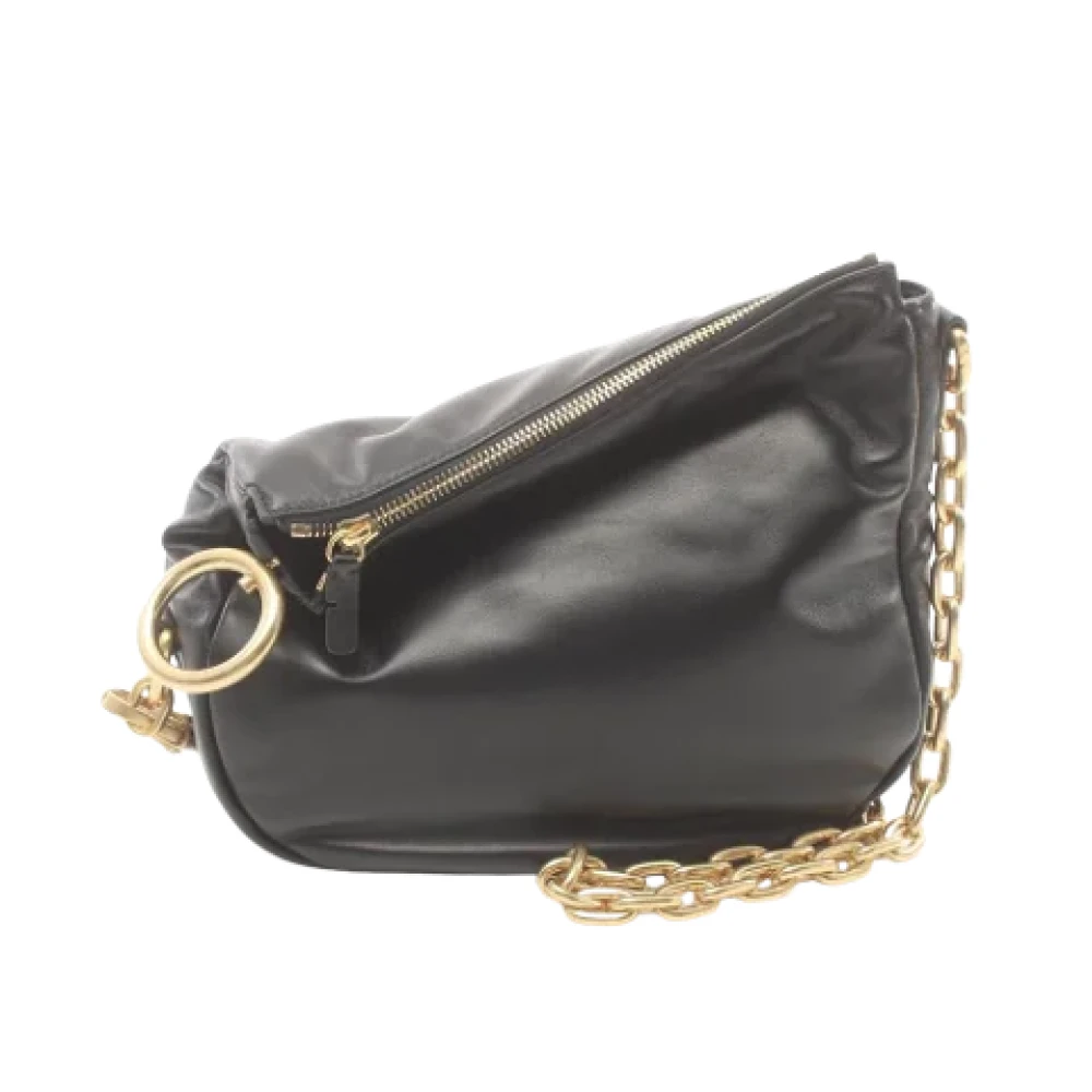 Burberry Vintage Pre-owned Leather shoulder-bags Black Dames