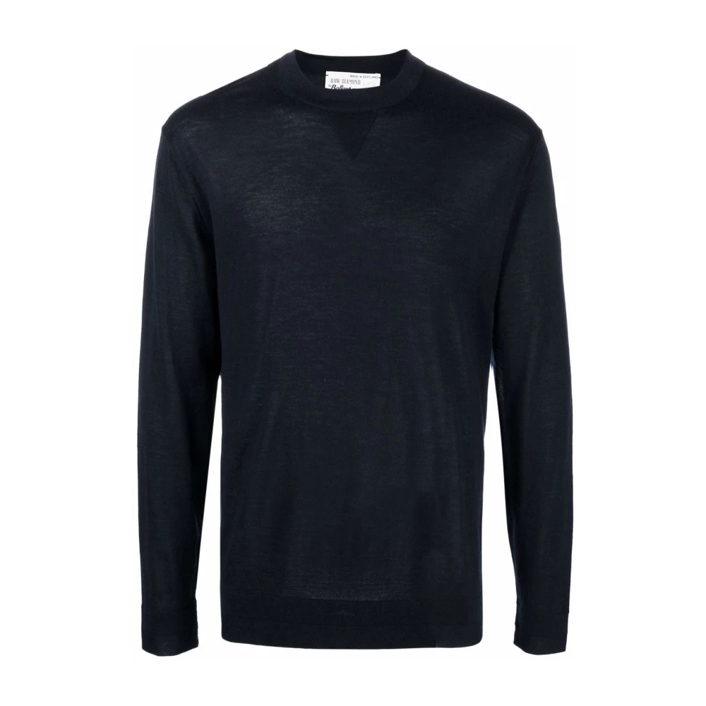 Ballantyne Navy Pullover Trui Blue Heren