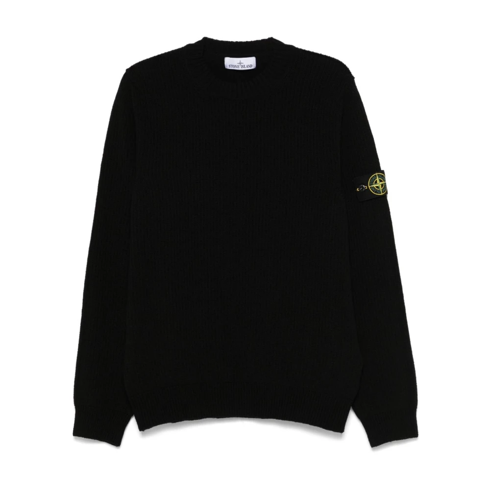 Stone Island Zwarte Truien voor Mannen Black Heren