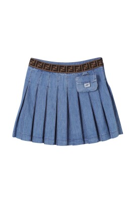 blue-kids-pleated-skirt-with-logo
