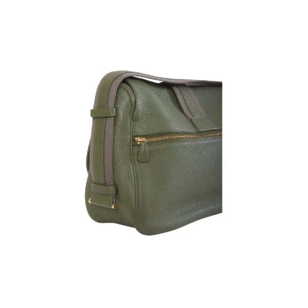 Hermès Vintage Pre-owned Leather shoulder-bags Green Dames