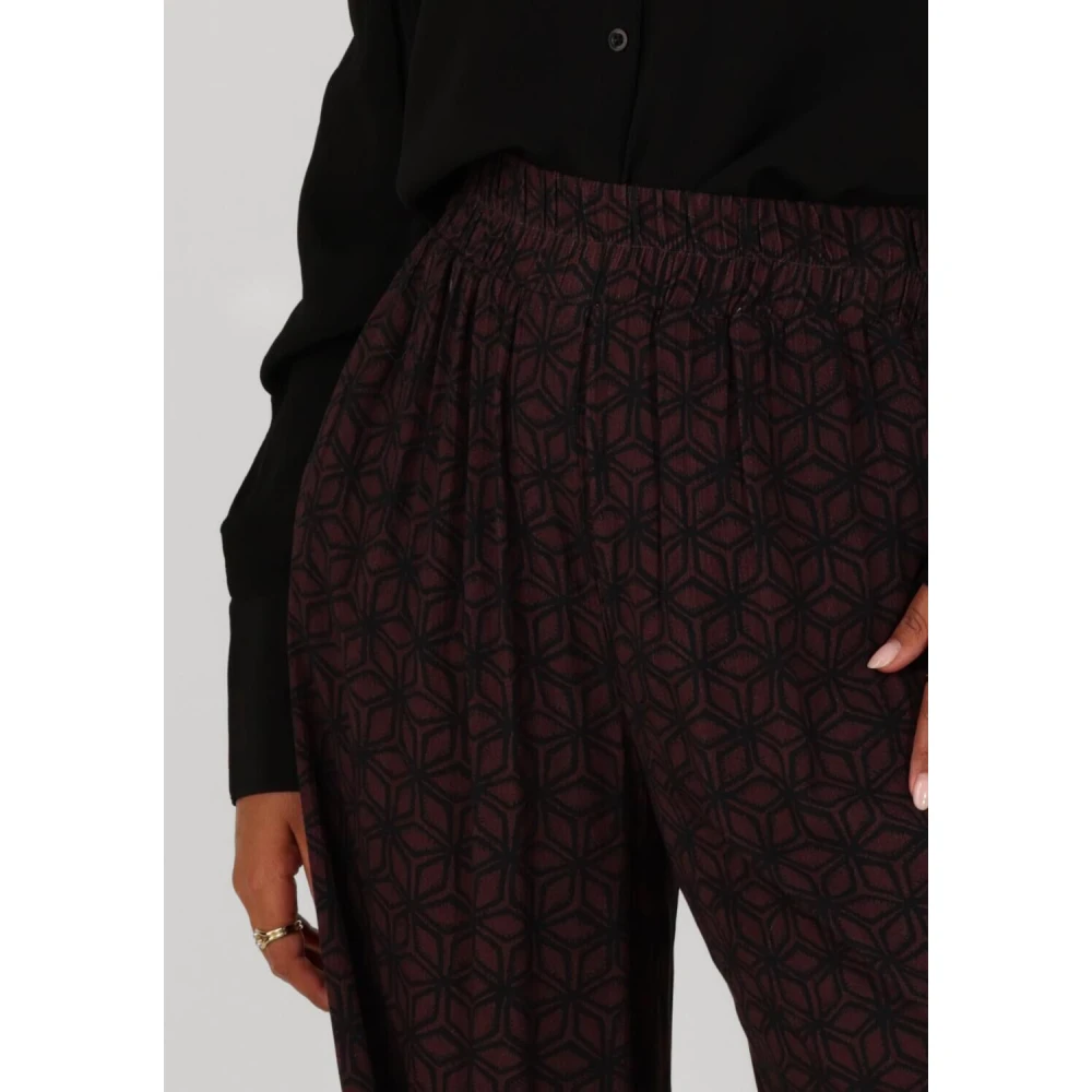 By-Bar Bordeaux Elegante Broek voor Vrouwen Red Dames