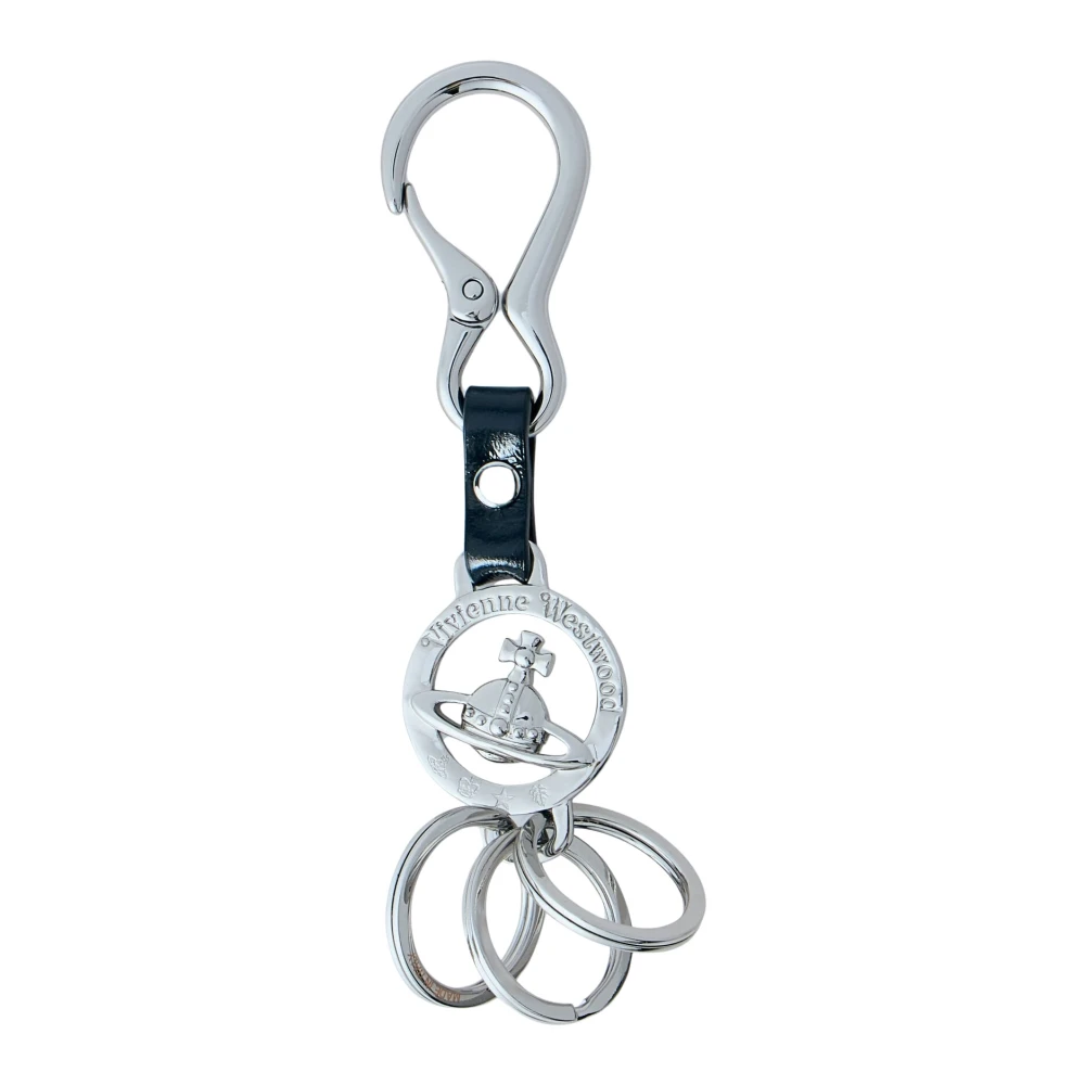 Vivienne Westwood , Keychains, Female, Gray, One Size, Orb Medallion Keyring - Image 4
