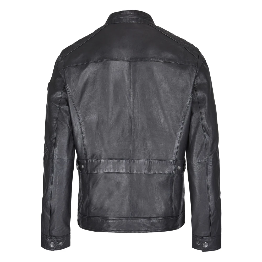 Bugatti Heren Leren Jas Claudio Black Heren
