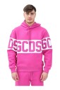 sweat-a-capuche-fuchsia-a-rayures-blanches