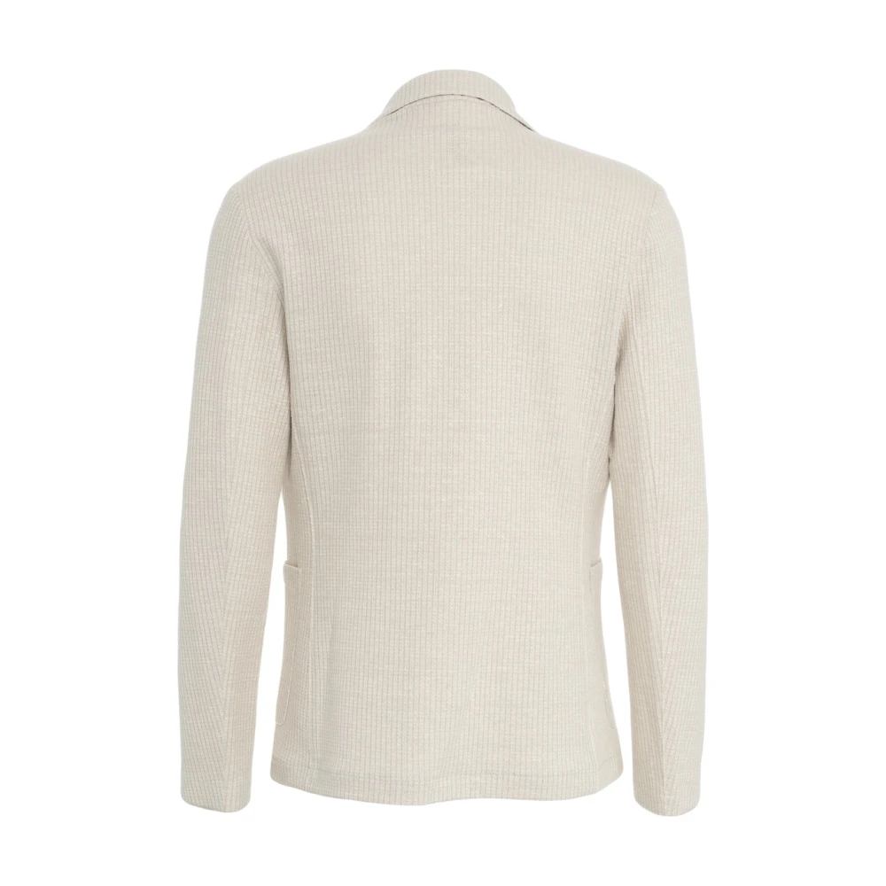 BOB Beige Linen Blend Blazer Beige Heren