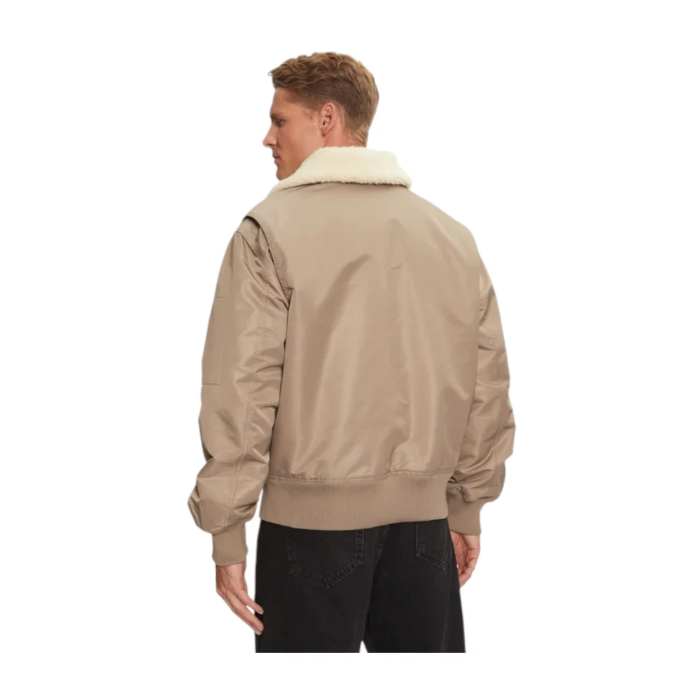Calvin Klein Stijlvolle Jas voor Mannen Beige Heren