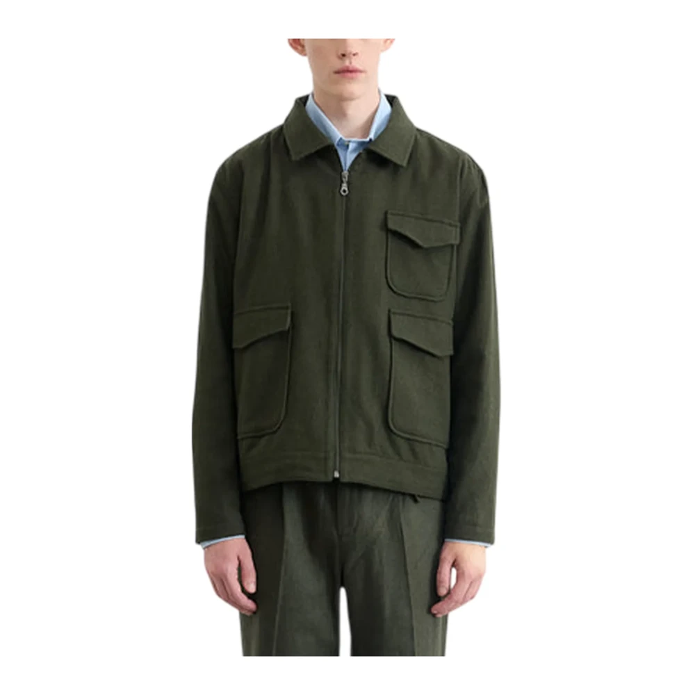 Edmmond Studios Men's Green Jack Jacket - Light Jackets - Xl - Jackets